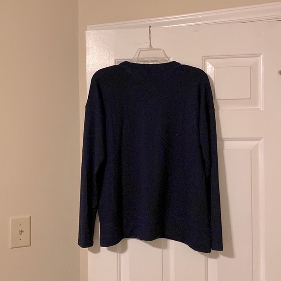 LUCKY BRAND navy blue sweater size medium - Picture 3 of 3